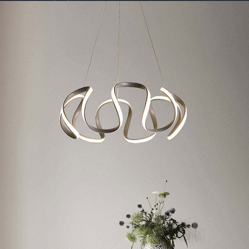 Louise Design LED Hanglampen Gouden Grijs Silica Gel Metal Slaapkamer