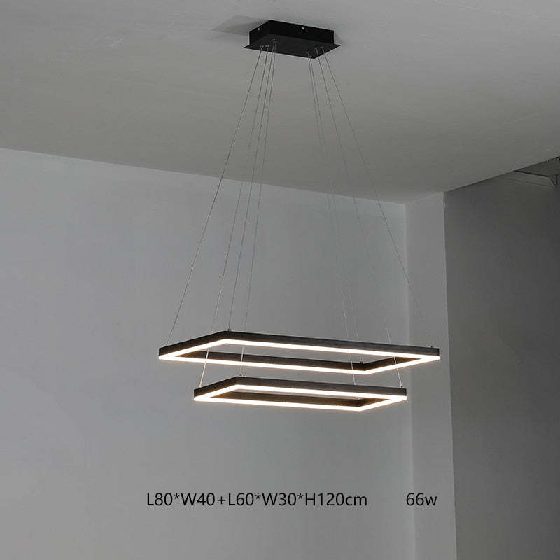Orsini Design LED Hanglampen Zwart Wit Metaal Eetkamer Slaapkamer