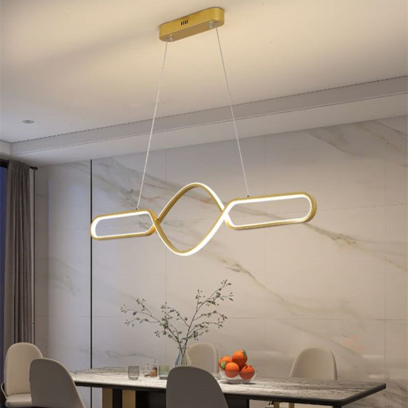 Orsini Scandinavische Geometrische Metalen Kruislineaire Hanglamp