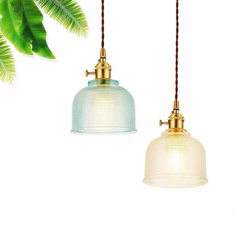 Morandi Retro Art Deco Hanglampen Rood Blauw Amber Woonkamer