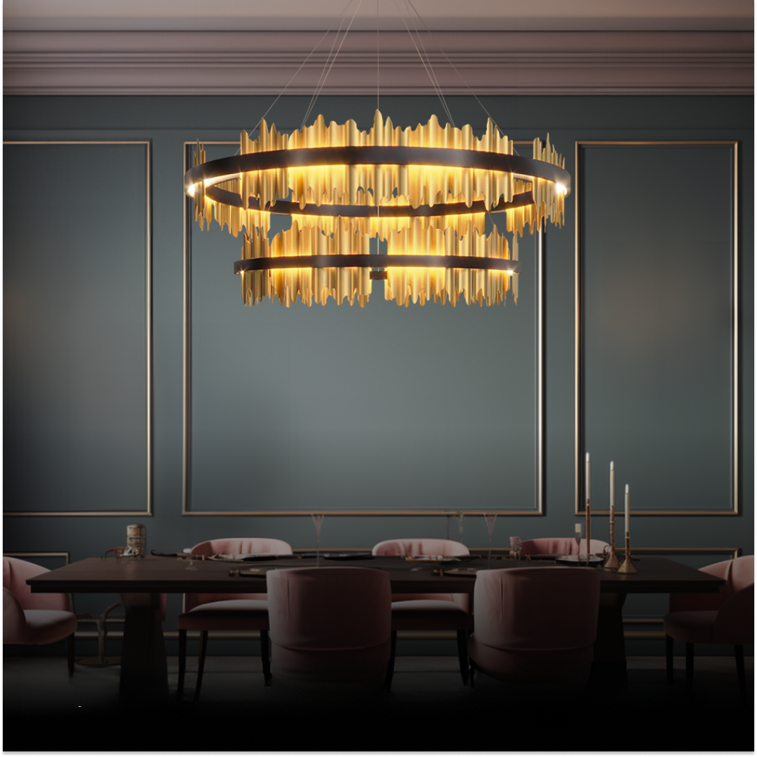 Marilyn Vintage LED Kroonluchters Zwart Wit Glass Metal Slaapkamer