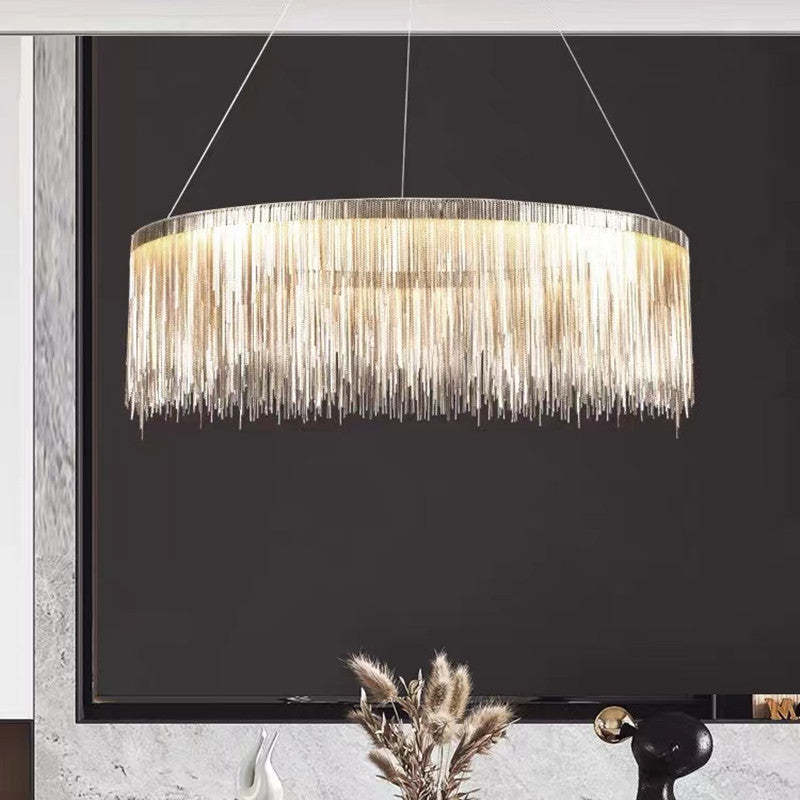 Marilyn Design Grote LED Hanglamp Zwart Wit Gouden Metaal  Woonkamer