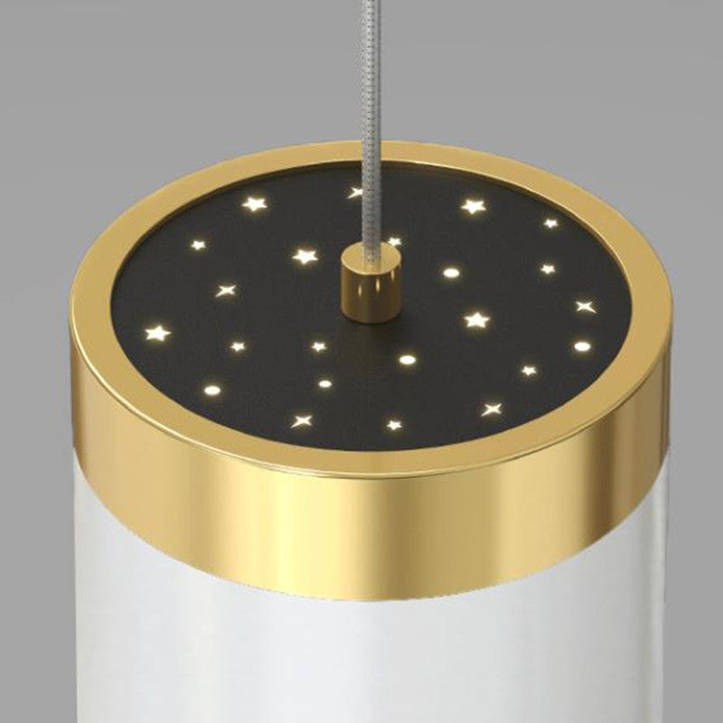 Madina Vintage Ronde LED Hanglampen Gouden Zwart Metaal Slaapkamer