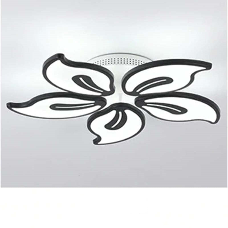 Hana Design Bloemvorm LED Plafondlamp Metaal/Acryl Wit/Zwart Woon/Slaapkamer