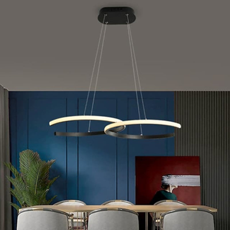 Louise Moderne Design LED Hanglampen Zwart Wit Metal Silica Gel