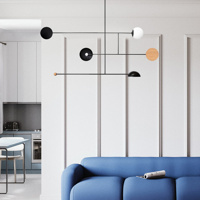 Elio Minimalistische Ronde Metalen LED Hanglamp, Eetk/Woonkamer