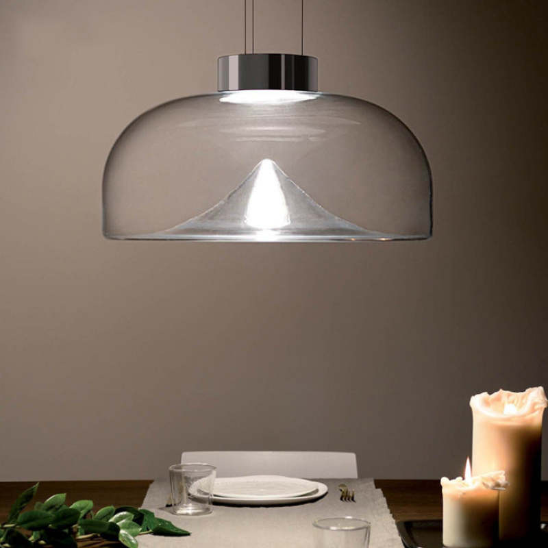 Herbert Design Berg LED Hanglamp Metaal/Glas Transparant Woon/Slaap/Kinderkamer