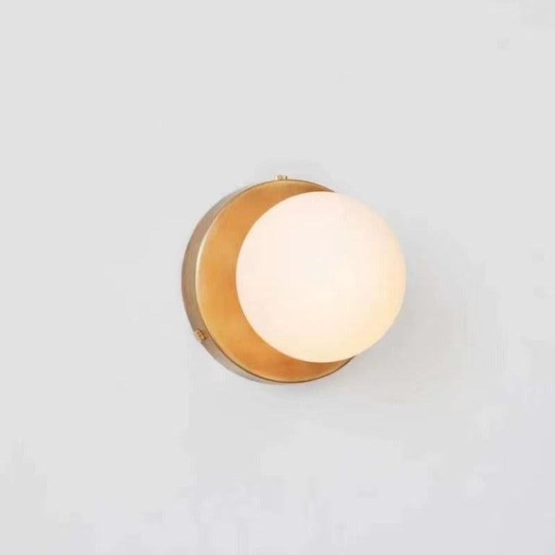 Modern Ronde LED Wandlampen Zwart Wit Metaal Slaapkamer