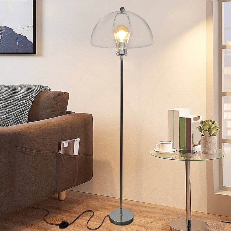 Levy Modern Bruin Glas Metaal LED Vloerlampen Slaapkamer Woonkamer