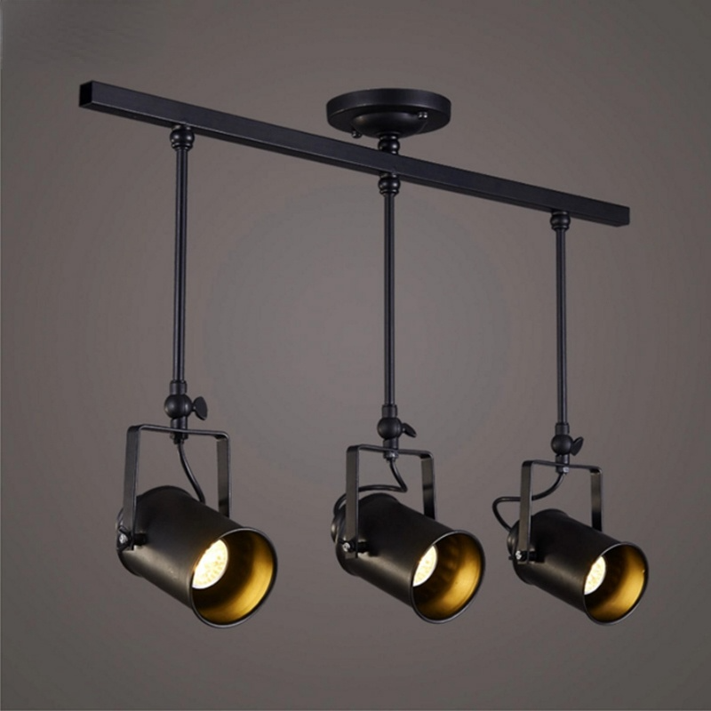 Valerio Vintage Verstelbare Semi-inbouwplafondlamp, Zwart Woonkamer