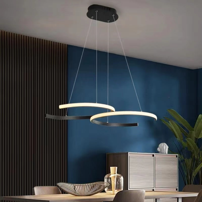Louise Moderne Design LED Hanglampen Zwart Wit Metal Silica Gel