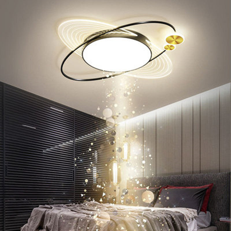 Lacey Modern Scandinavisch Eenvoudig Ontwerp Cirkel LED Plafondlamp Zwart/Goud Slaap/Woon/Kinderkamer