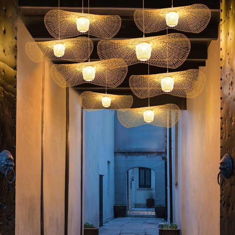 Muto Moderne Hanglampen Hout Metaal Rattan Woonkamer Slaapkamer