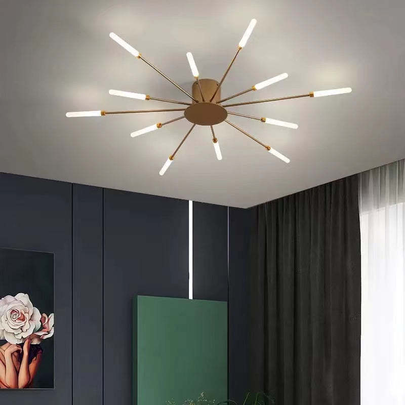 Lowry Grote LED Plafondlampen Wit Metaal Woonkamer Slaapkamer Hotel