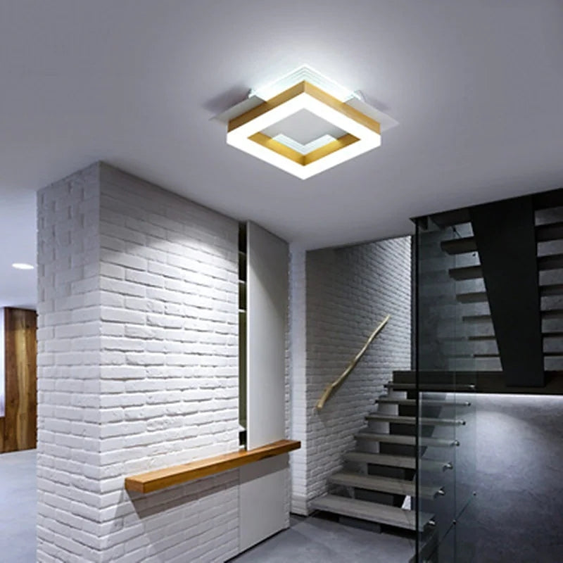 Orsini Ronde LED Plafondlampen Wit Metaal Acryl Slaapkamer Woonkamer