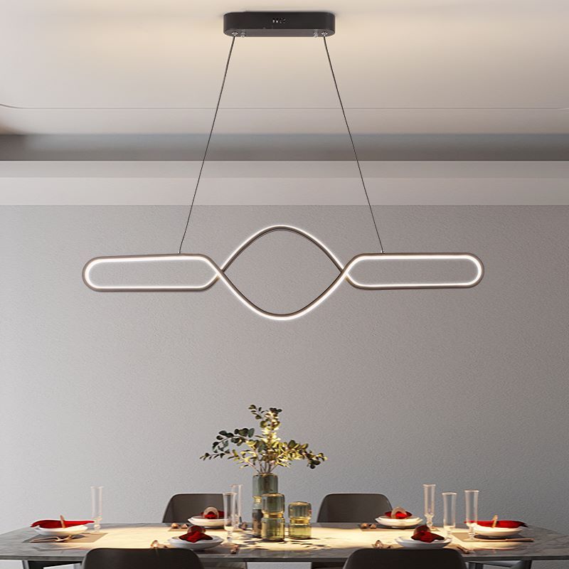 Orsini Scandinavische Geometrische Metalen Kruislineaire Hanglamp