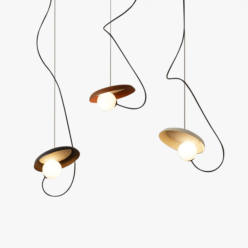 Elio Stijlvolle Art Deco Hanglampen Zwart/Wit/Koper Slaap/Woonkamer