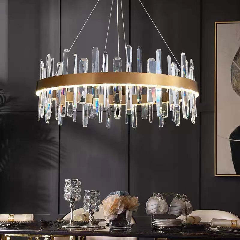 Marylin Moderne LED Hanglamp Metaal/Kristal Goud Slaapkamer/Woonkamer/Eetkamer