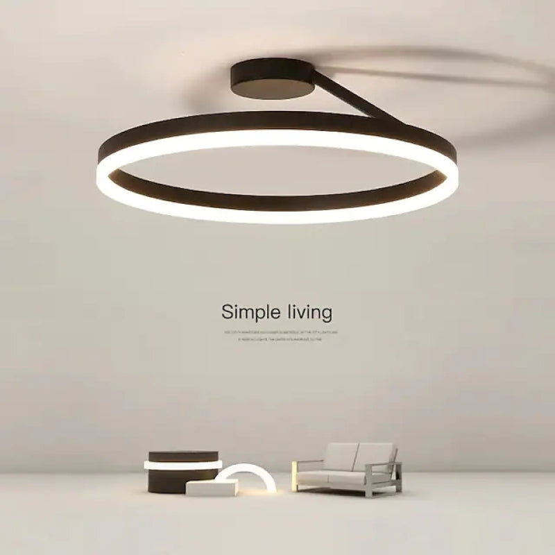 Alonza Moderne Design Gouden LEDPlafondlampen Wit Zwart Metaal