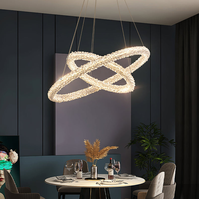 Kristy Modenre Roud LED Hanglamp Metaal/Kristal Woonkamer/Slaapkamer