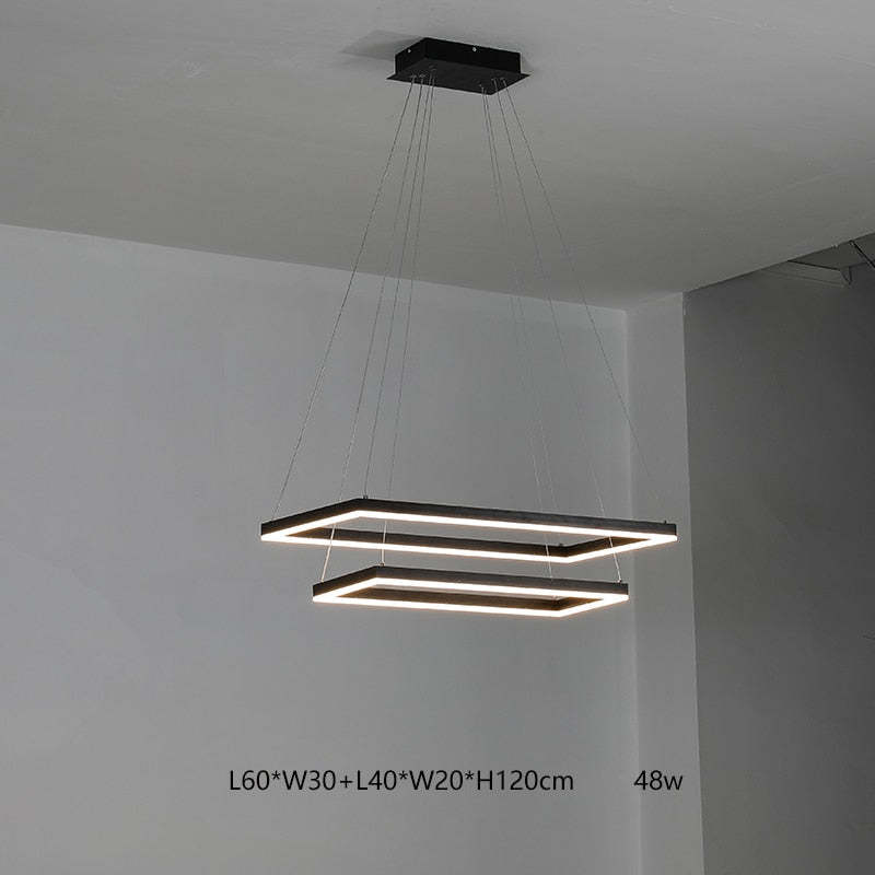 Orsini Design LED Hanglampen Zwart Wit Metaal Eetkamer Slaapkamer