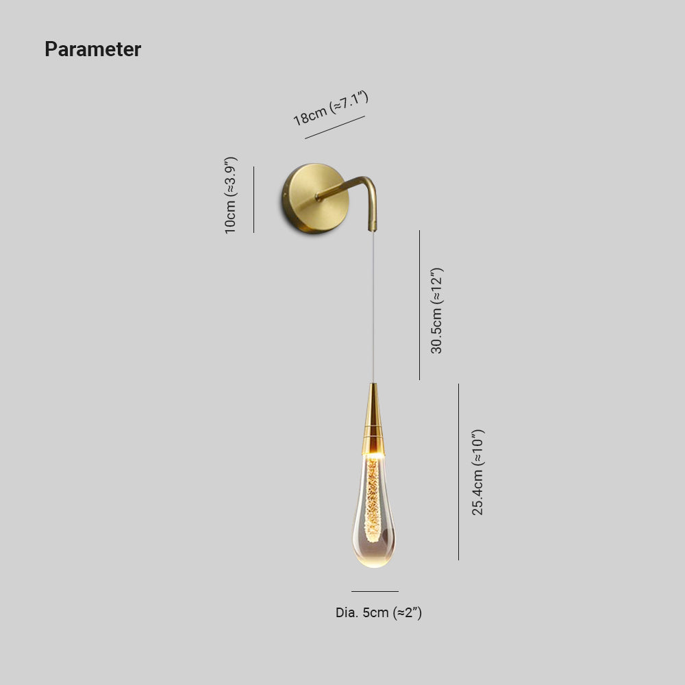 Marilyn Kleine Vintage LED Wandlamp Zwart Goud Metaal Slaapkamer
