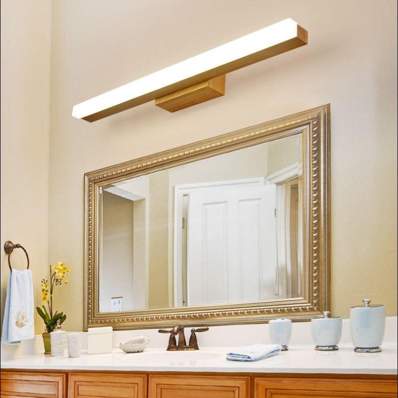 Leigh Moderne Minimalistische Lineaire Wandlampen Hout Woonkamer