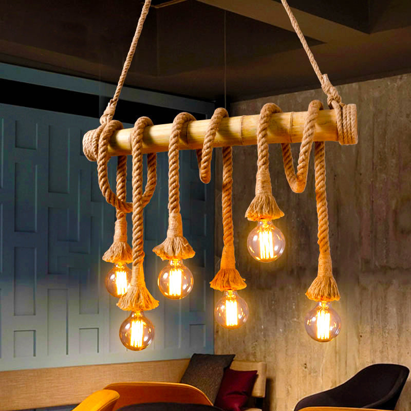 Valerio Retro LED Harajuku-stijl Hanglampen Hout Slaapkamer/Woonkamer