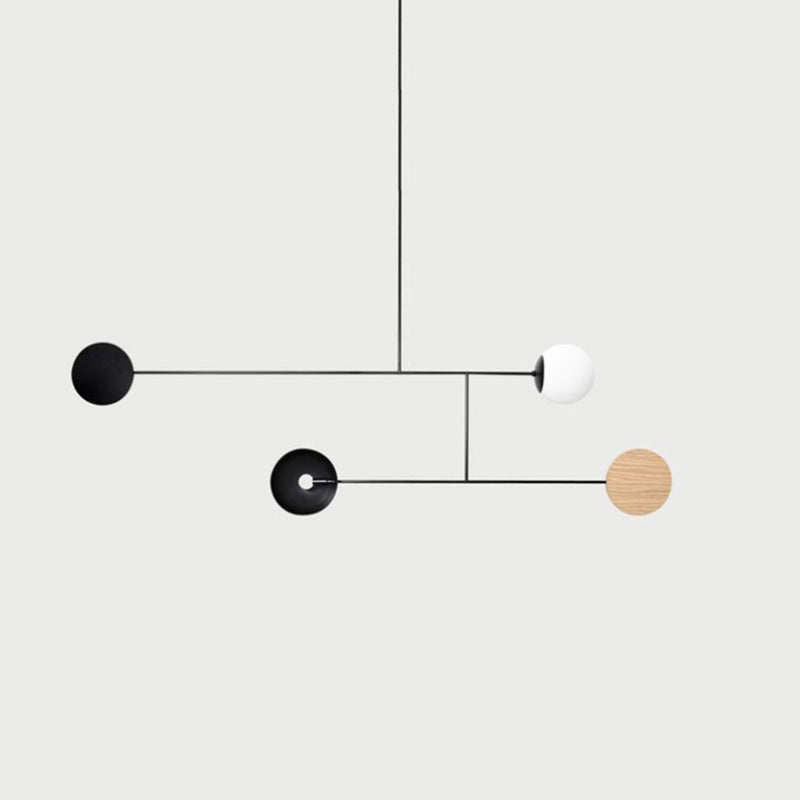 Elio Minimalistische Ronde Metalen LED Hanglamp, Eetk/Woonkamer