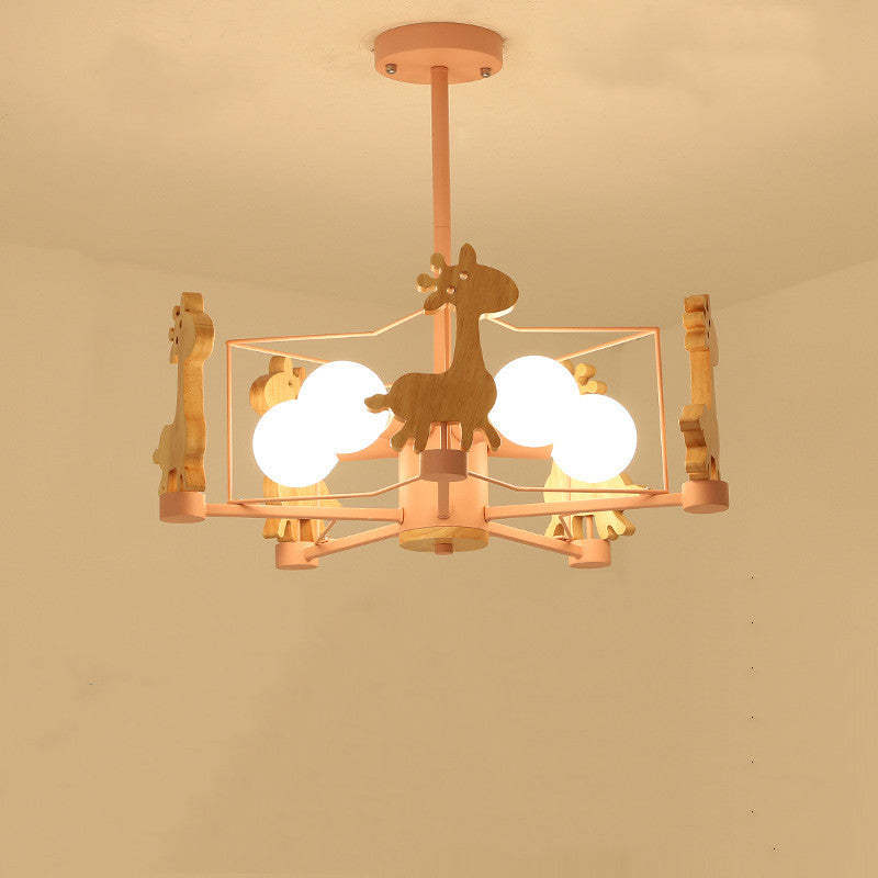 Minori Moderne Leuke LED Plafondlampen Grijs Groen Hout Metaal Eetkamer