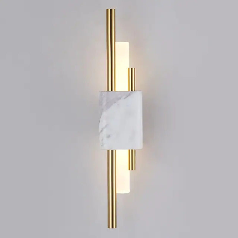 Sebastian Modern LED Wandlamp Wit Gouden Metaal Woonkamer Slaapkamer