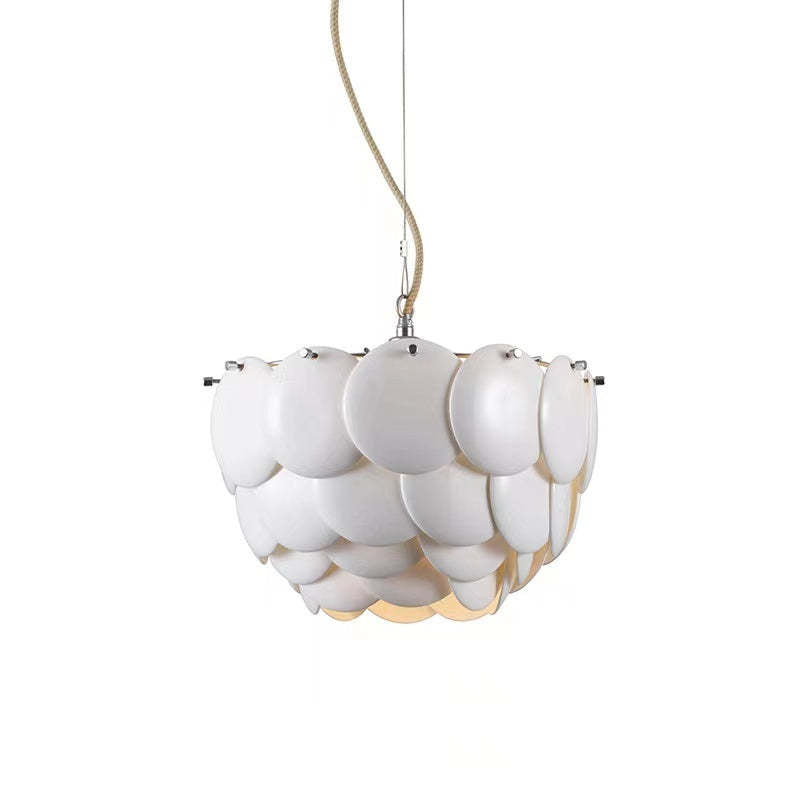 Lottie Moderne Art LED Kroonluchter Wit Metaal Keramisch Slaapkamer
