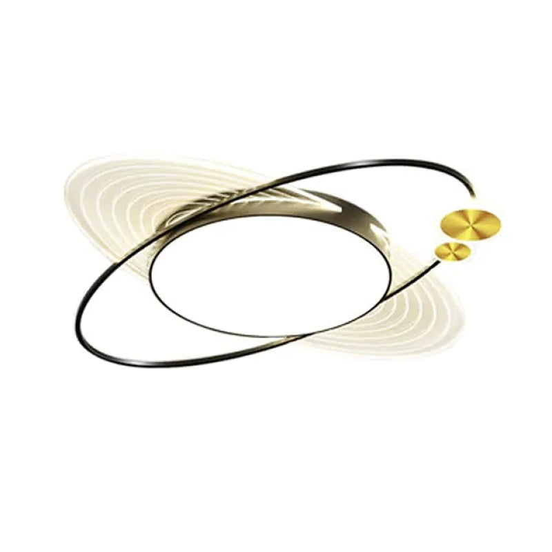 Lacey Modern Scandinavisch Eenvoudig Ontwerp Cirkel LED Plafondlamp Zwart/Goud Slaap/Woon/Kinderkamer