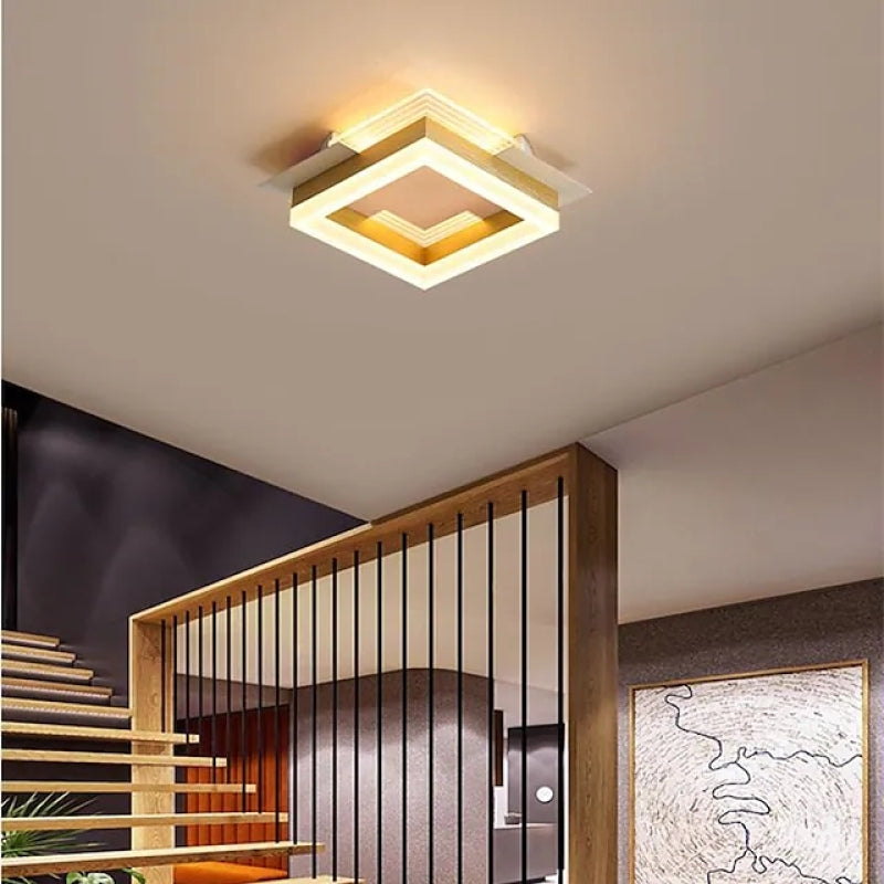 Orsini Ronde LED Plafondlampen Wit Metaal Acryl Slaapkamer Woonkamer