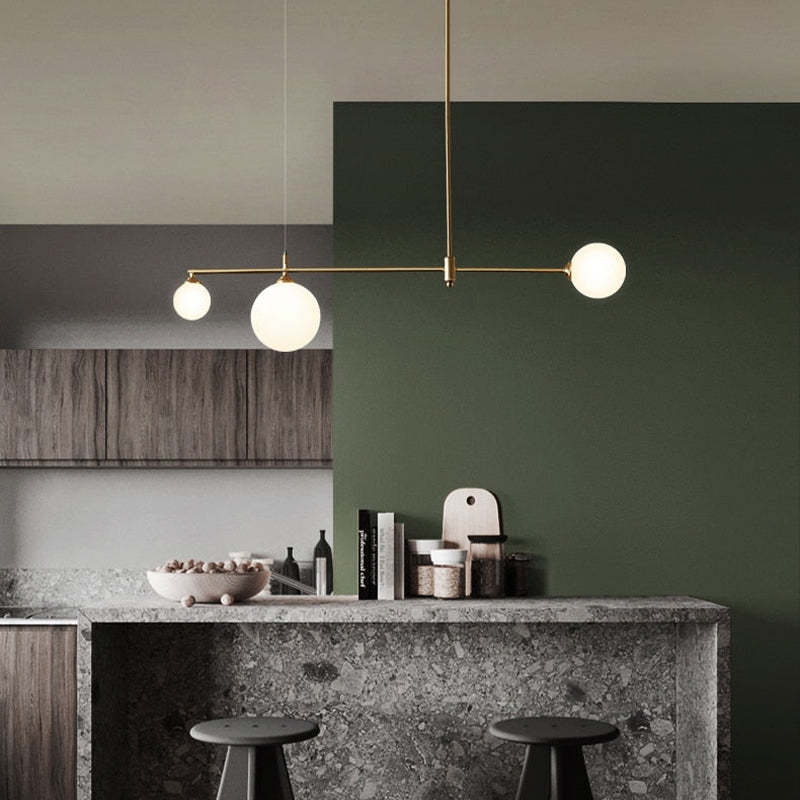 Valentina Moderne Bubble  Hanglampen Goud Koper Glas Slaapkamer
