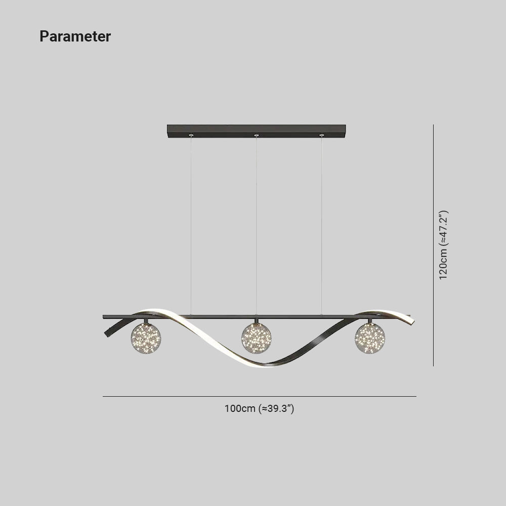 Louise Moderne LED Hanglampen Wit Zwart Goud Metaal Glas Slaapkamer