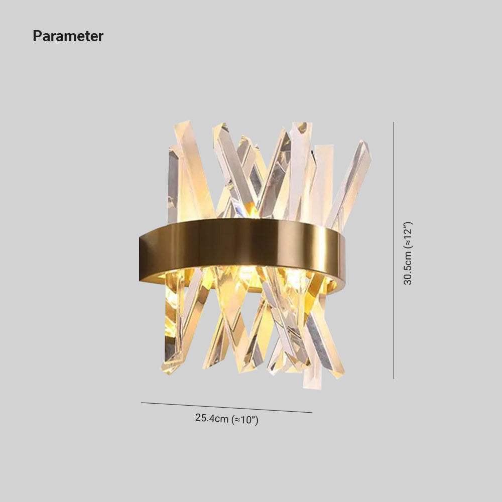 Marilyn Moderne Design LED Wandlamp Goud Metaal Slaapkamer Woonkamer