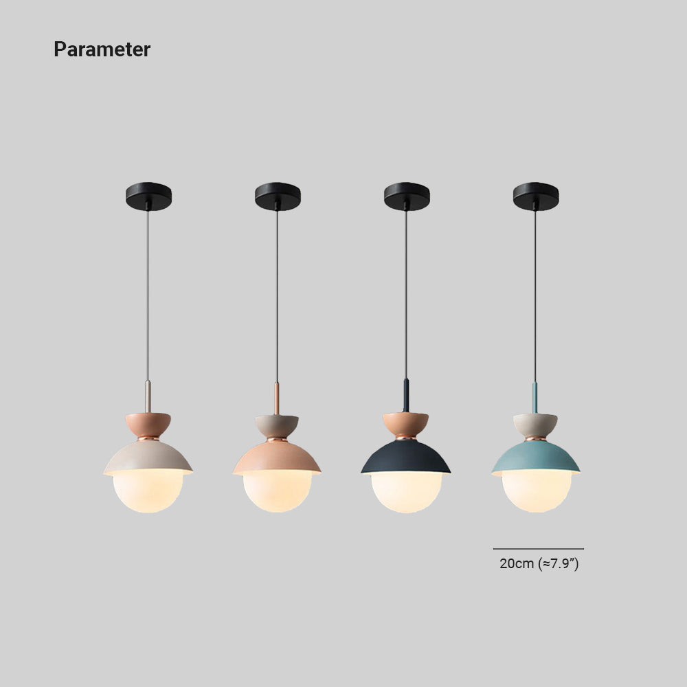 Morandi Nordic Minimalistische Globe Hanglamp Roze/Grijs/Lichtblauw/Marineblauw