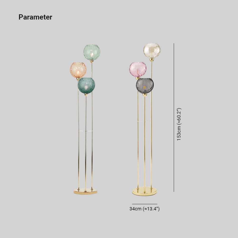 Hailie Moderne Design LED Vloerlampen Metaal Glas Slaapkamer