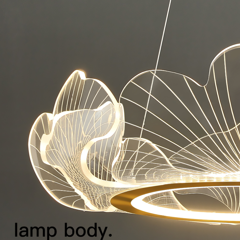 Marilyn Modern Florid LED Hanglamp Transparant Metaal/Acryl Slaapkamer/Woonkamer/Eetkamer