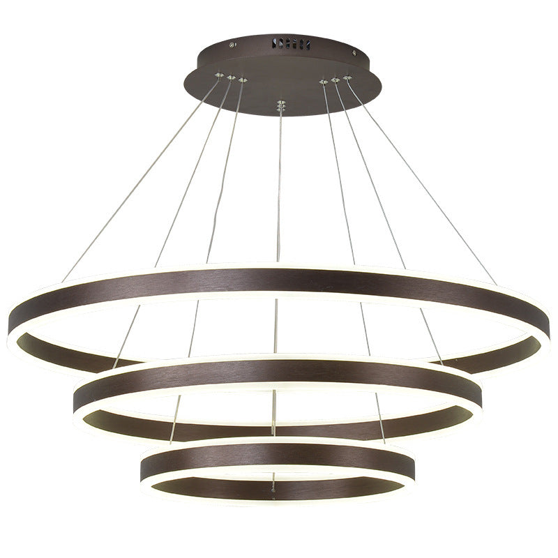 Alonza Moderne LED Hanglampen Koffie Metaal Woonkamer/Slaapkamer