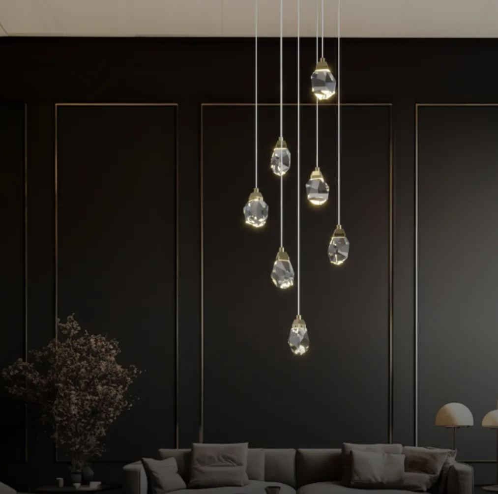 Marilyn Moderne LED Kroonluchters Wit Glas Slaapkamer Woonkamer
