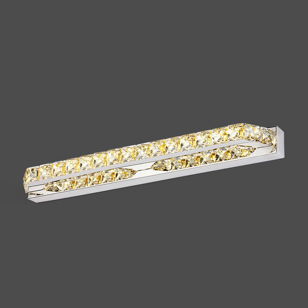 Kristy Rechthoekig LED Wandlamp Kristal Metaal Badkamer Slaapkamer