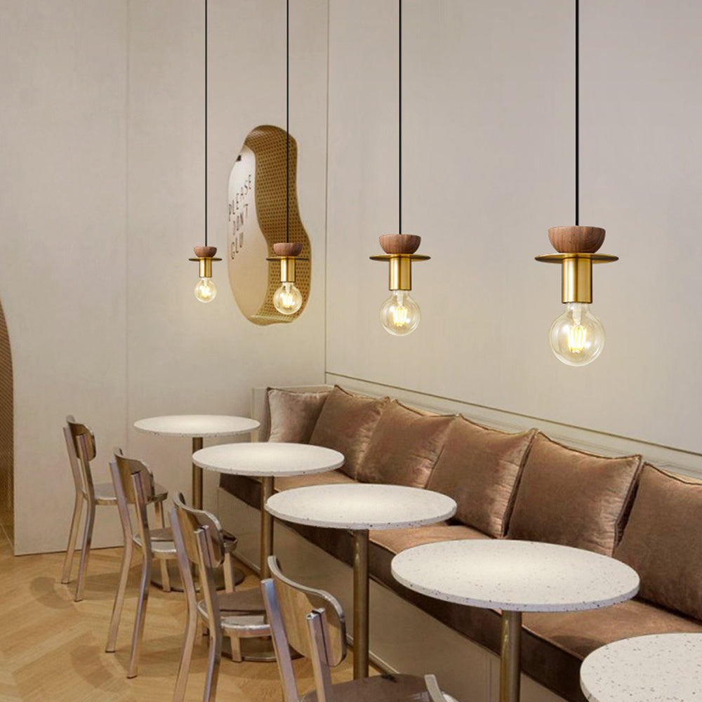Hailie Modern Kleine Retro LED Hanglampen Wit Zwar Metaal Slaapkamer