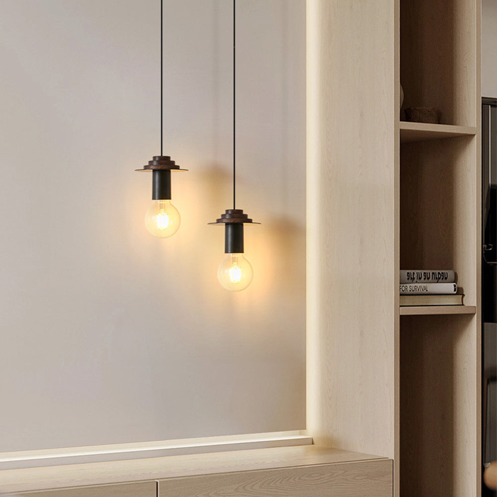 Hailie Modern Kleine Retro LED Hanglampen Wit Zwar Metaal Slaapkamer