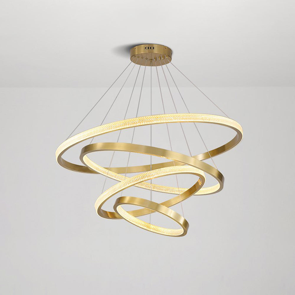 Kirsten Moderne Ronde LED Hanglamp Zwart/Goud Metaal/Arcyl Slaap/Woon/Eetkamer