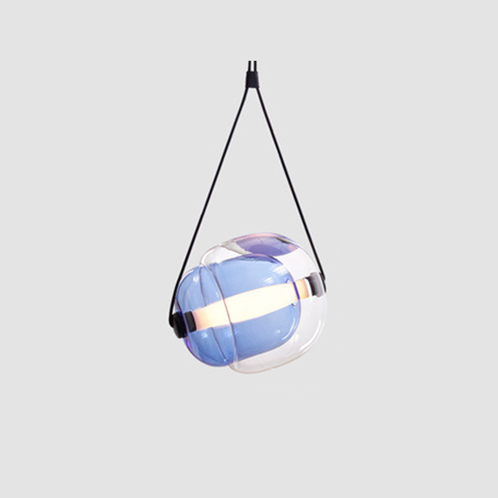 Hailie Moderne Design LED Hanglamp Geel Blauw Wit Glas Metaal Keuken