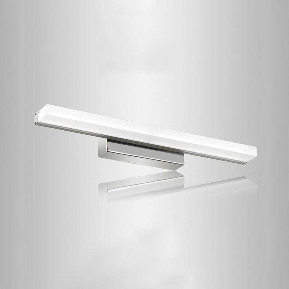 Leigh Basis Rechthoekig Wandlamp Zilver Metaal/Acryl Bad/Slaapkamer