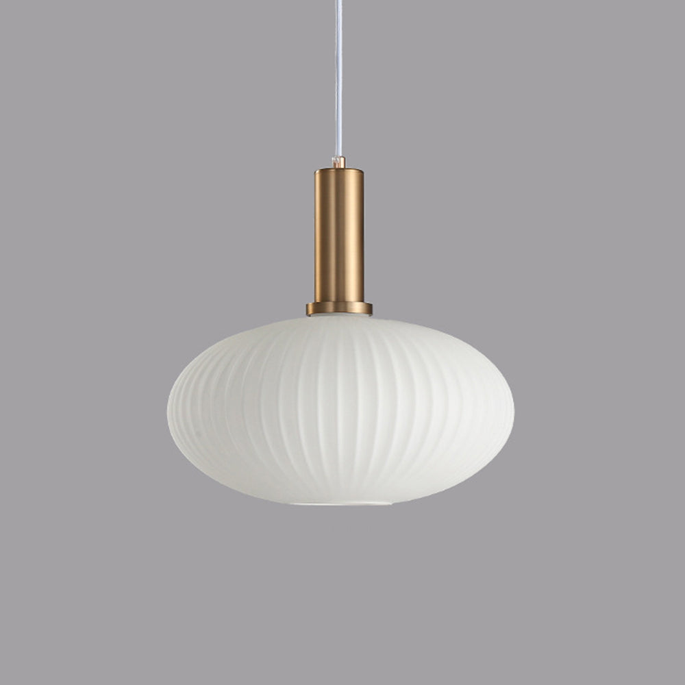 Hailie Ronde LED Hanglampen Wit Metaal Glas Woonkamer Slaapkamer