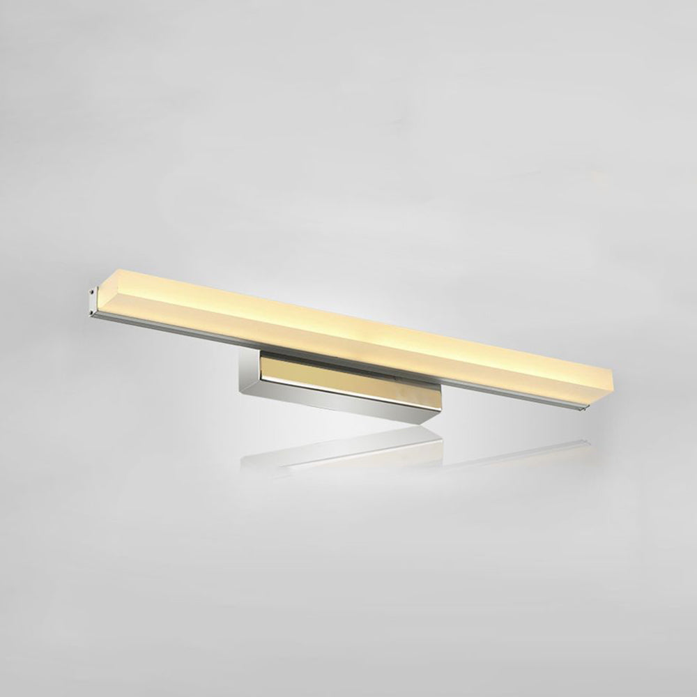 Leigh Basis Rechthoekig Wandlamp Zilver Metaal/Acryl Bad/Slaapkamer